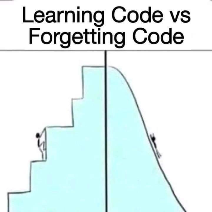 Learning Code vs Forgetting Code